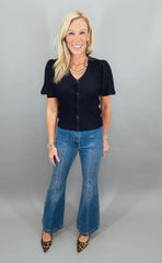 Posh Puff Cardigan (black)