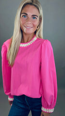 Uptown Charm Top (pink)