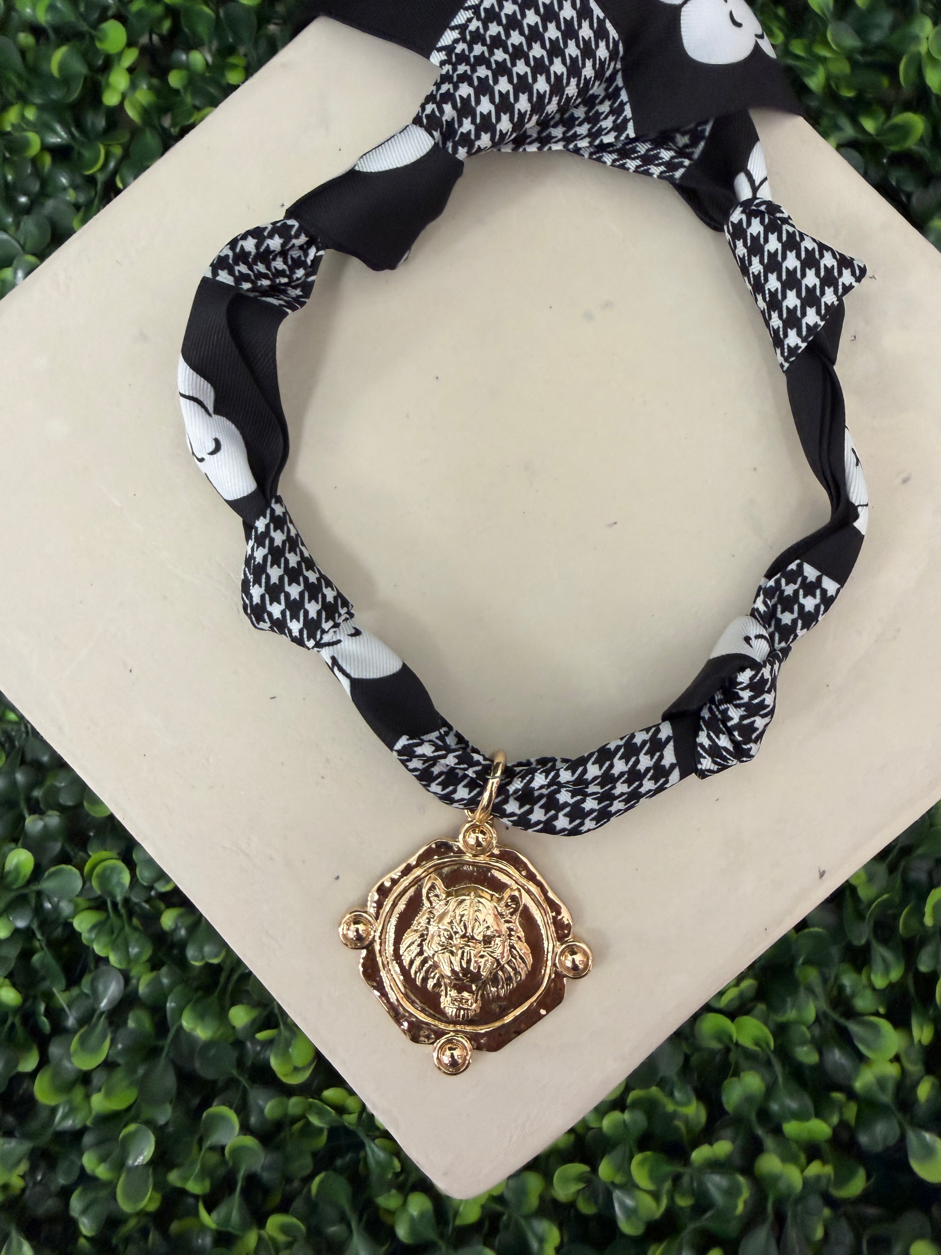 Tiger Time Scarf Necklace