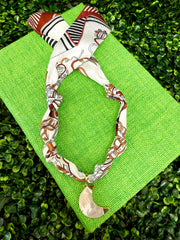 Moonlit Twist Scarf Necklace