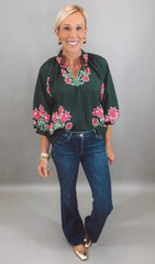 Bloom Haven Top (green)