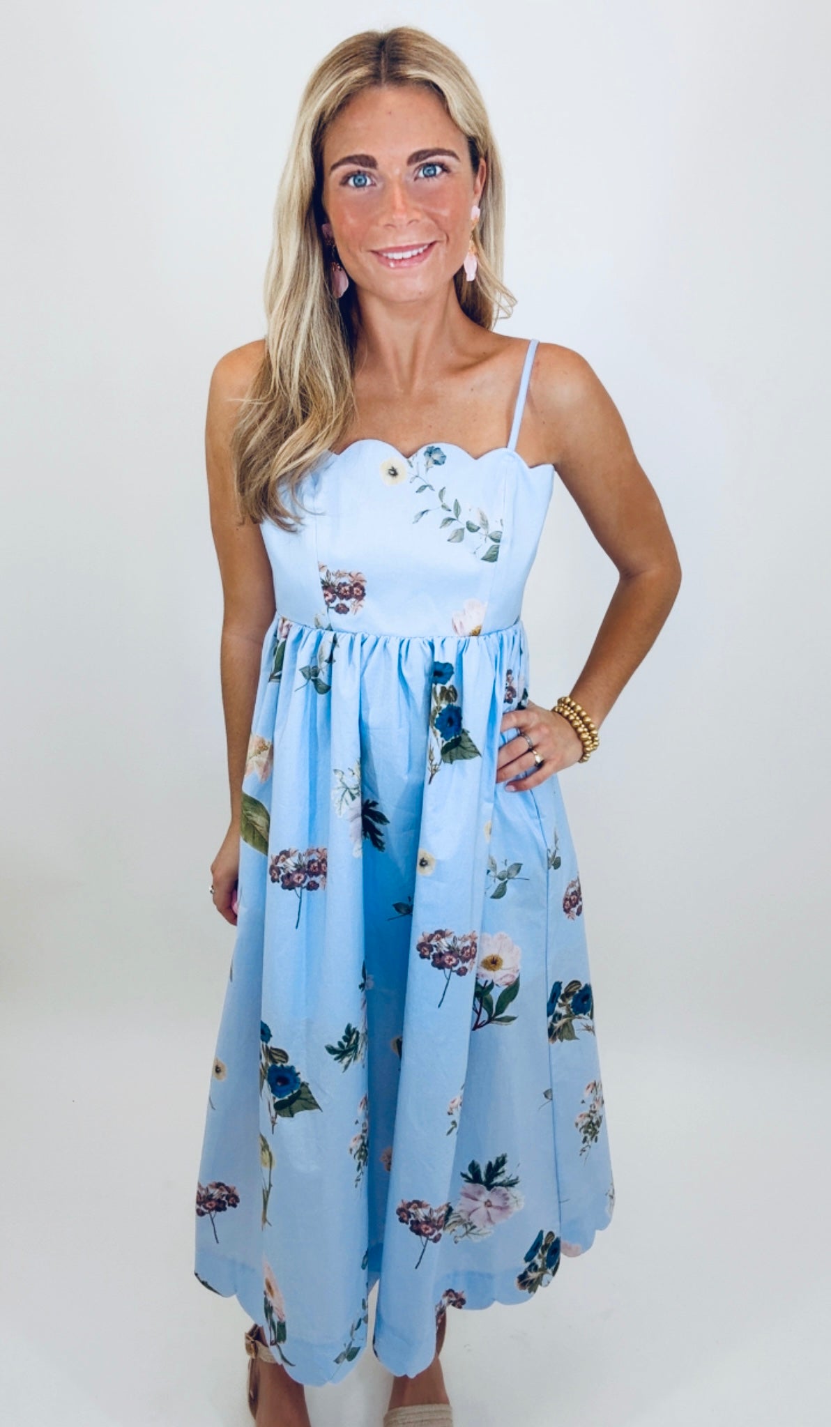 Petals & Plans Midi Dress