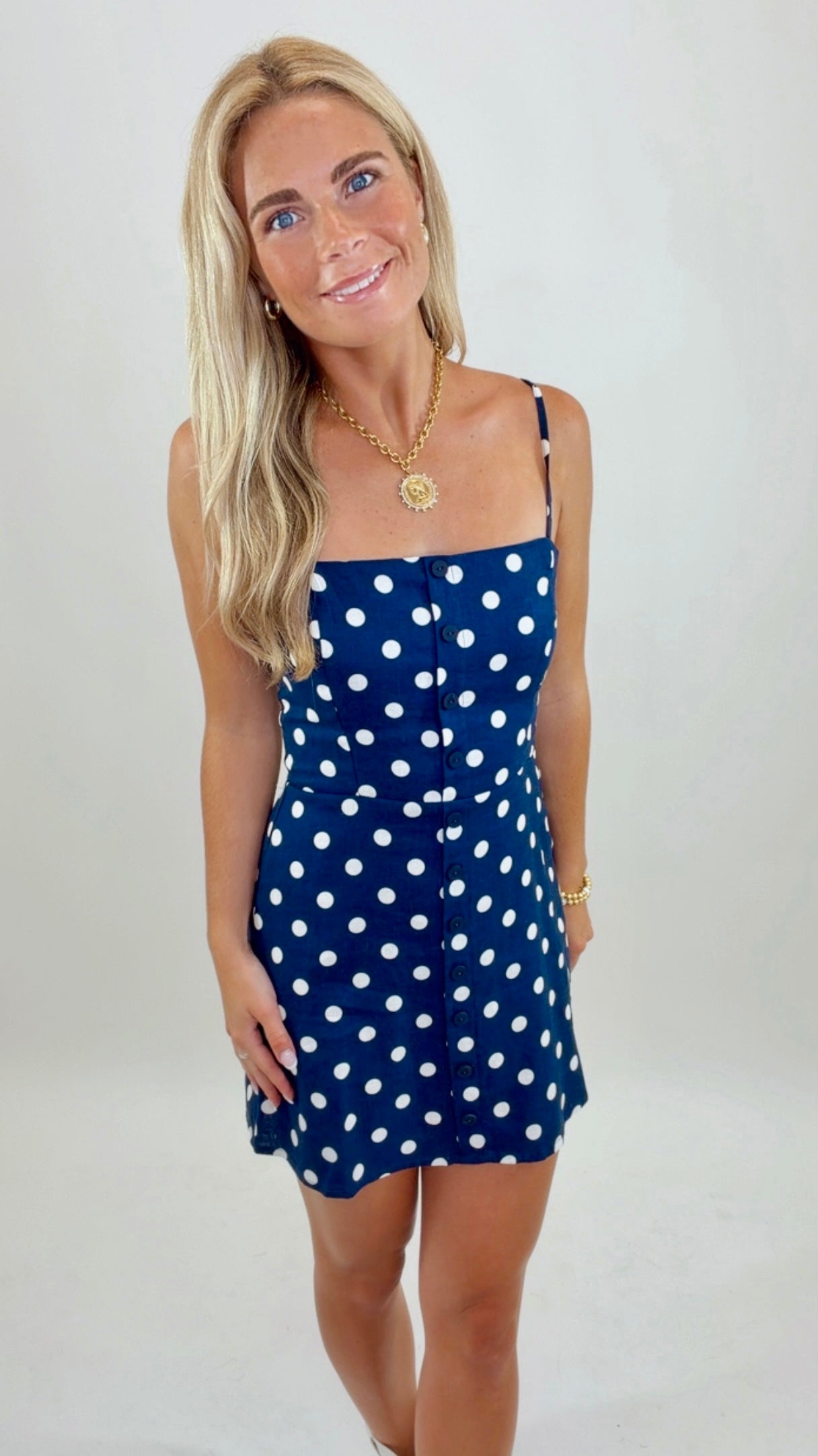 Sail Away Polka Dot Dress