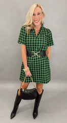 Timeless Tweed Dress (green)