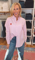 Heartbreaker Stripe Shirt (pink)