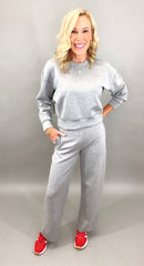 Victoria Super Soft Wide Modal Pant (heather grey)