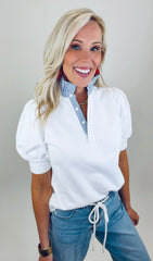 Prep Talk Top (white)