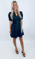 Zip & Zeal Dress (black)