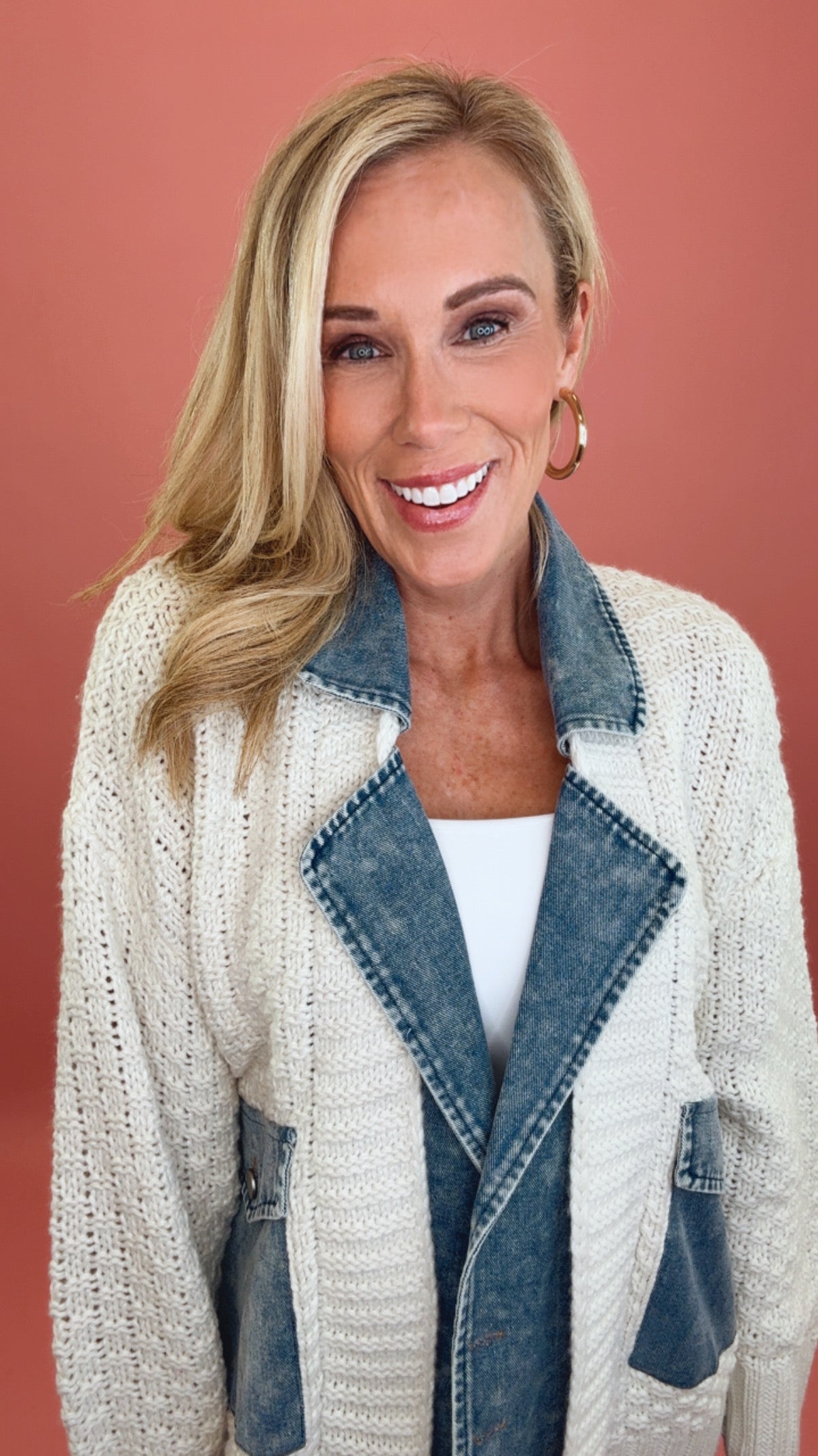 Denim Remix Cardigan