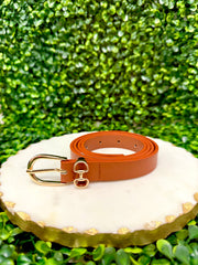 Skinny Horsebit Belt