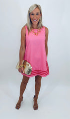 Pop Trim Mini Dress