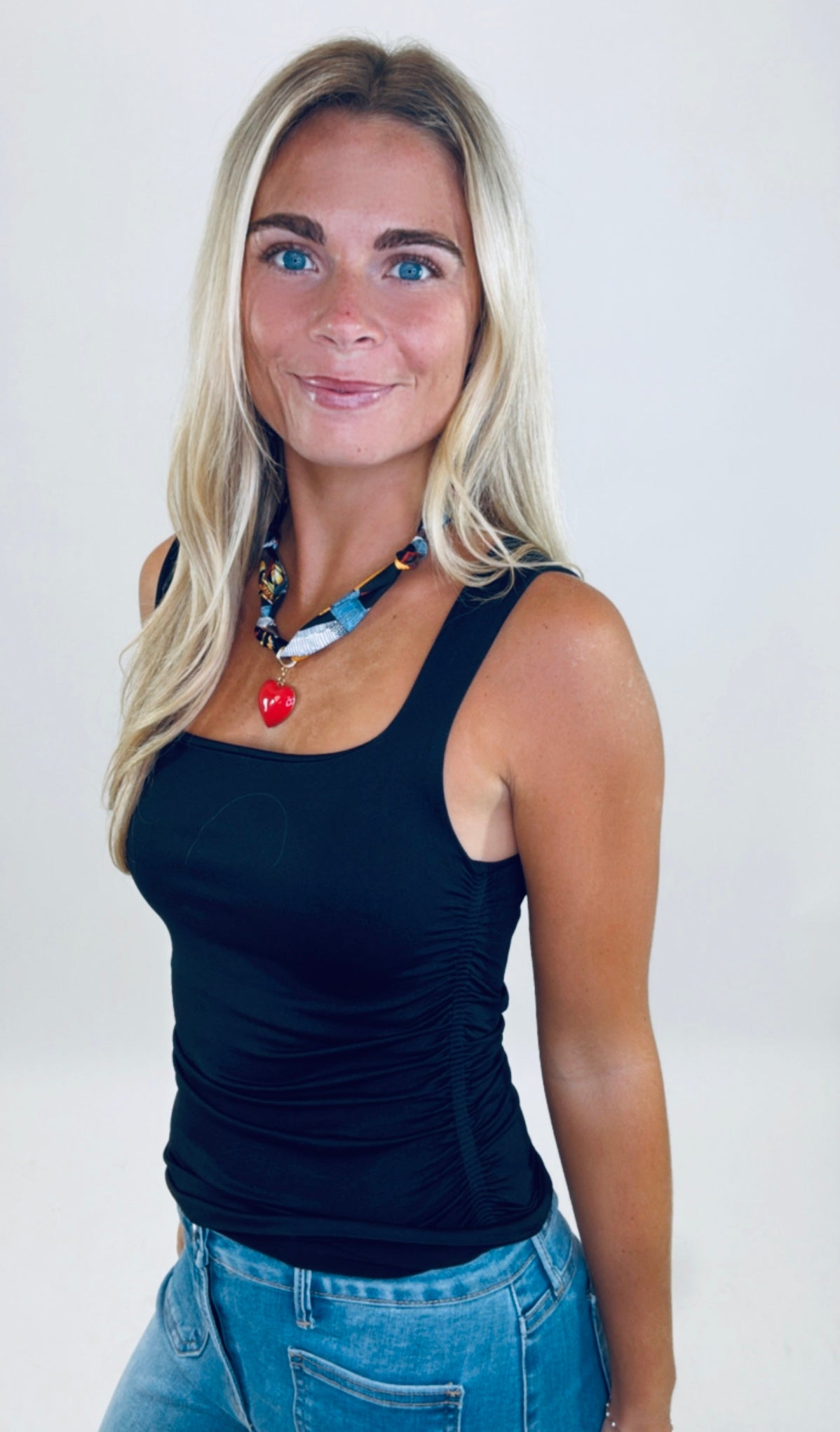 Sugar Rush Shirred Top (black)