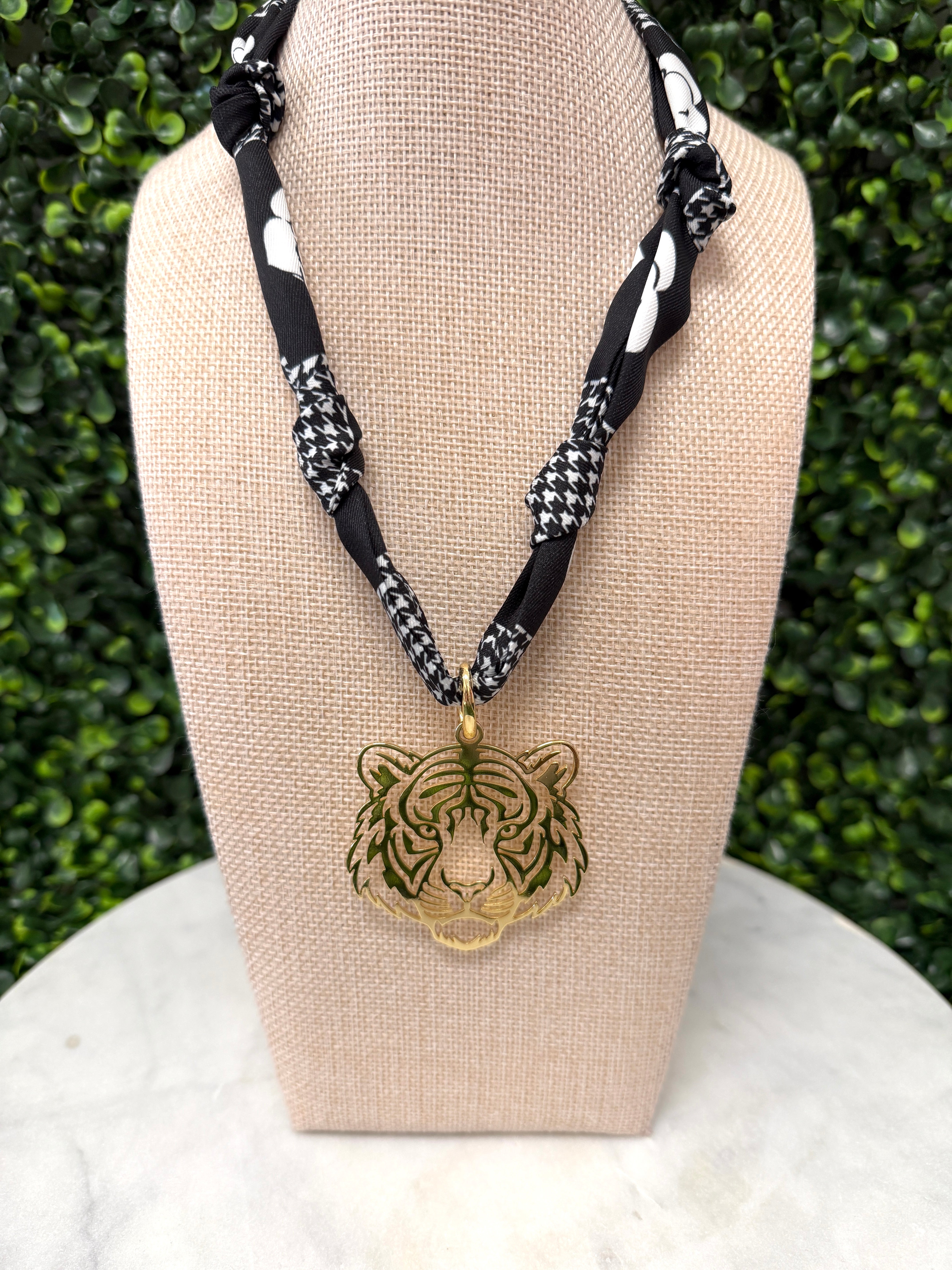 Tiger Time Scarf Necklace