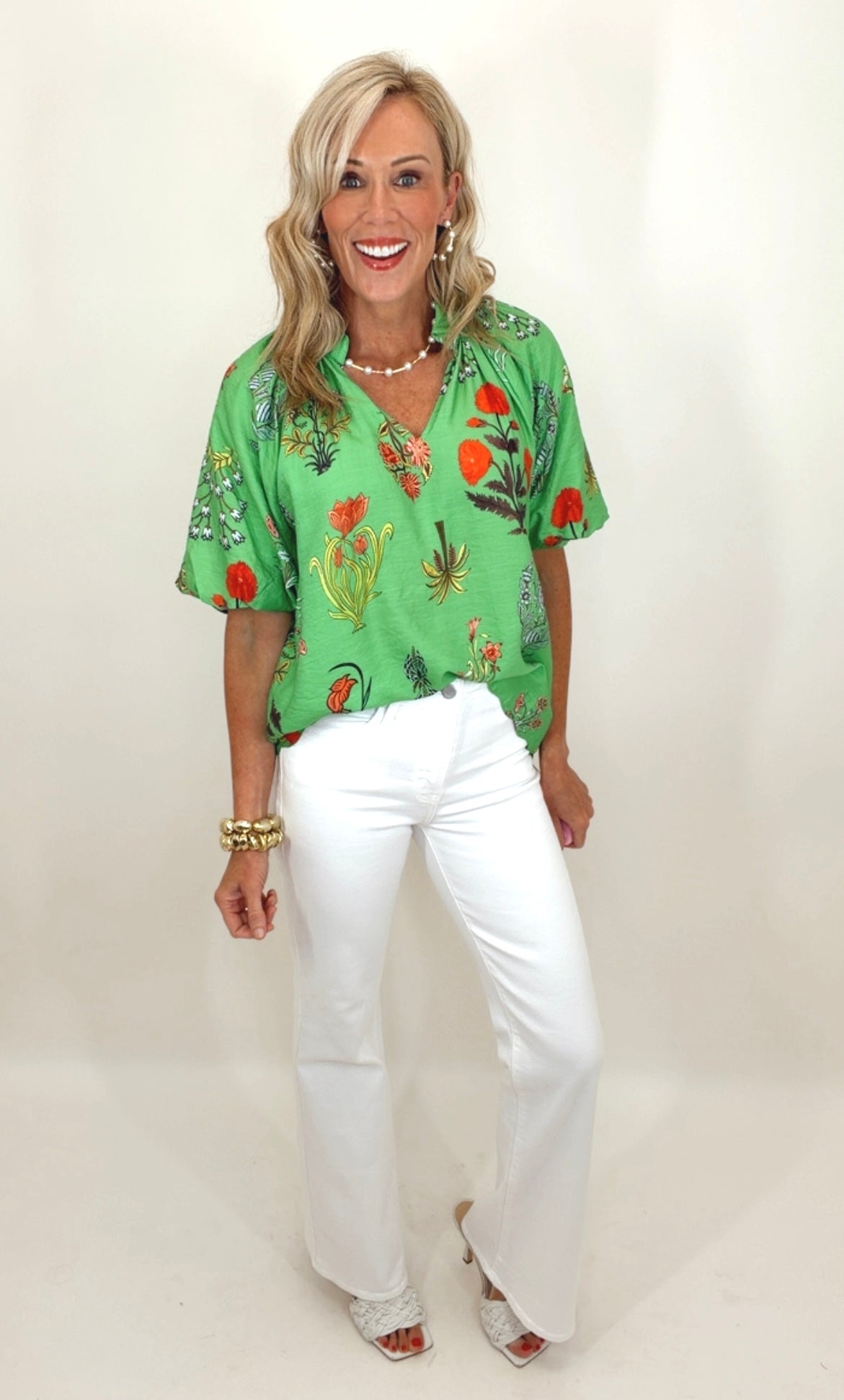 Island Bloom Top (green)