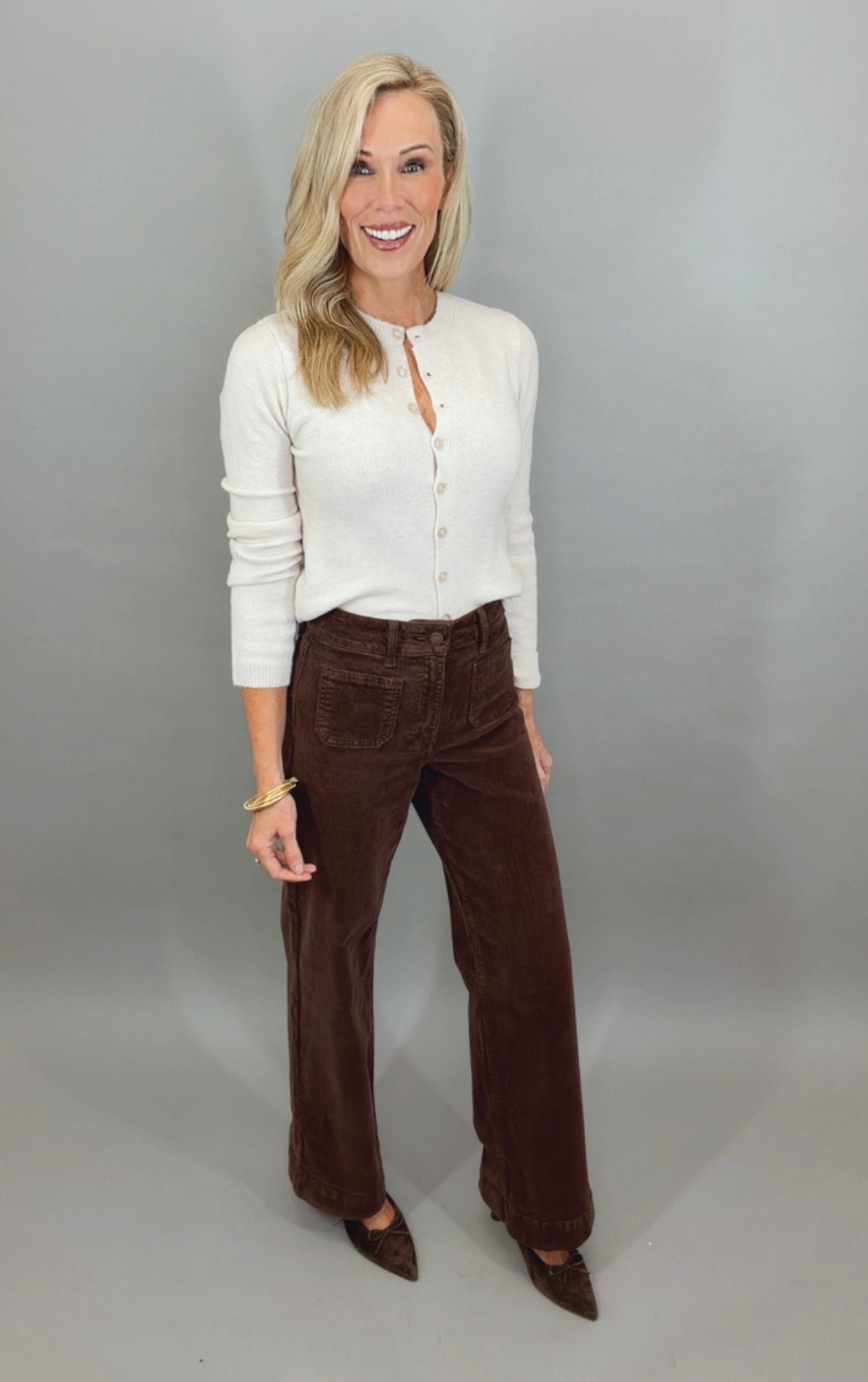 Patch Pocket Cord Jean