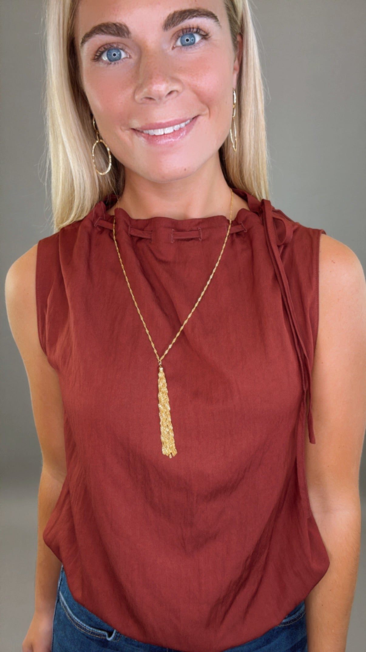 In a Cinch Top (burgundy)