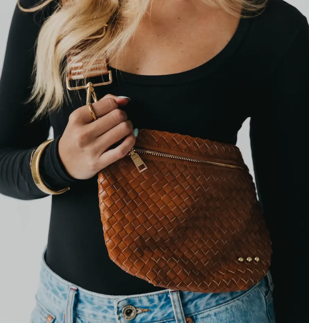 Woven Bum Bag (brown)