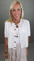 Buttoned Bliss Cardigan (off white)