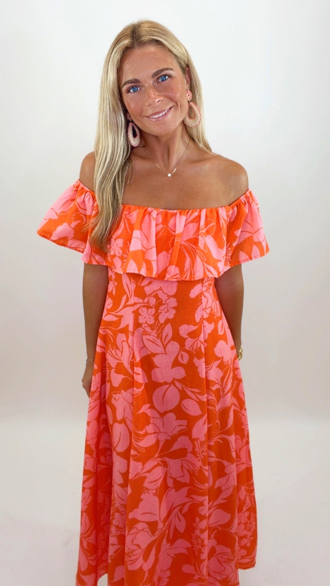 Off the Shoulder Moment Maxi
