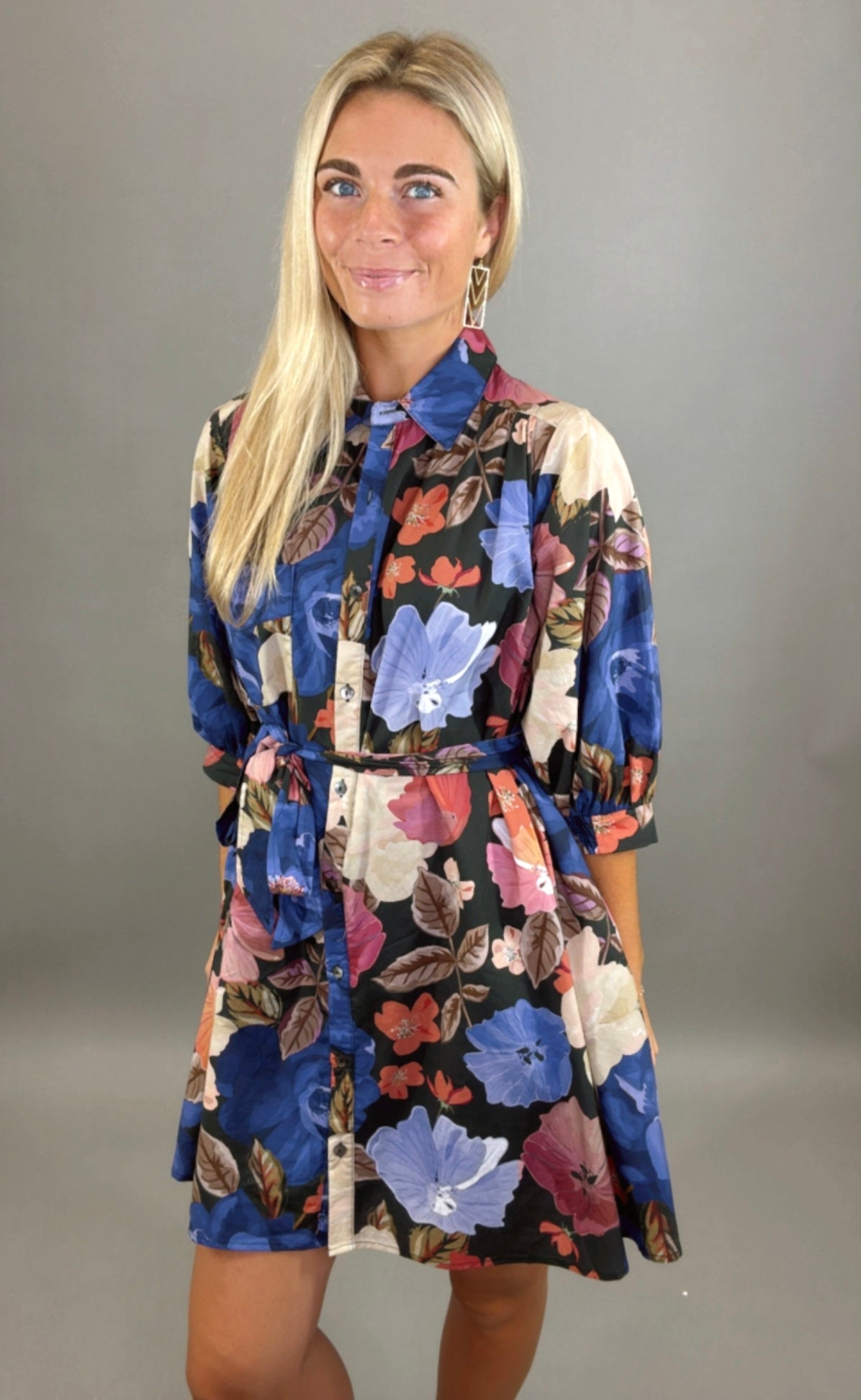 Bloom Boldly Shirt Dress
