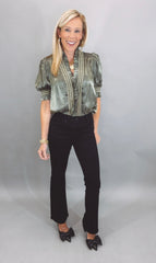 Radiant Ruffle Top (olive)