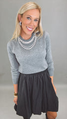 Luxe Gem Sweater (grey)