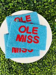 Ole Miss Beaded Pouch