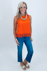 Fringe Benefits Top (orange)