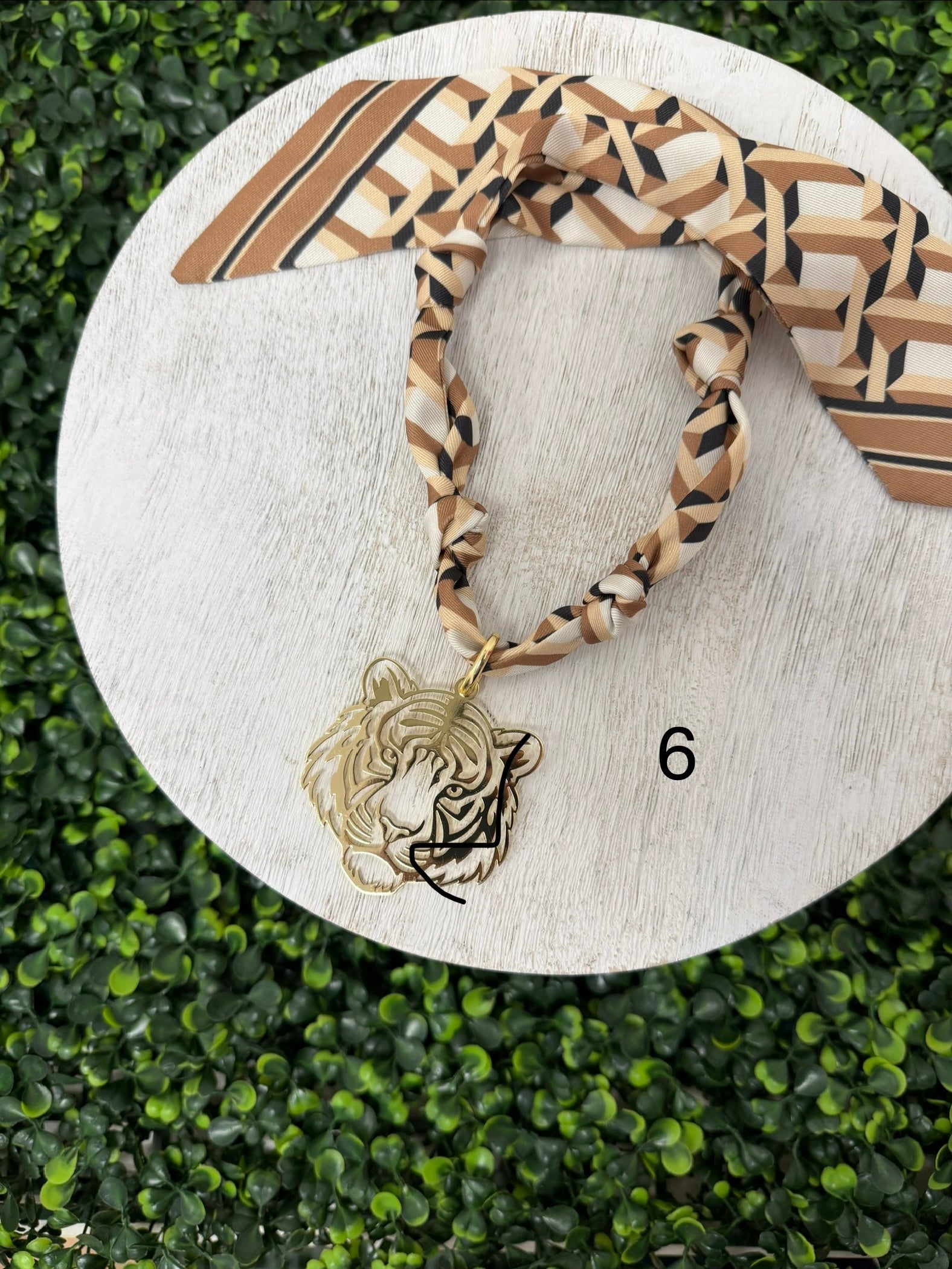 Tiger Time Scarf Necklace