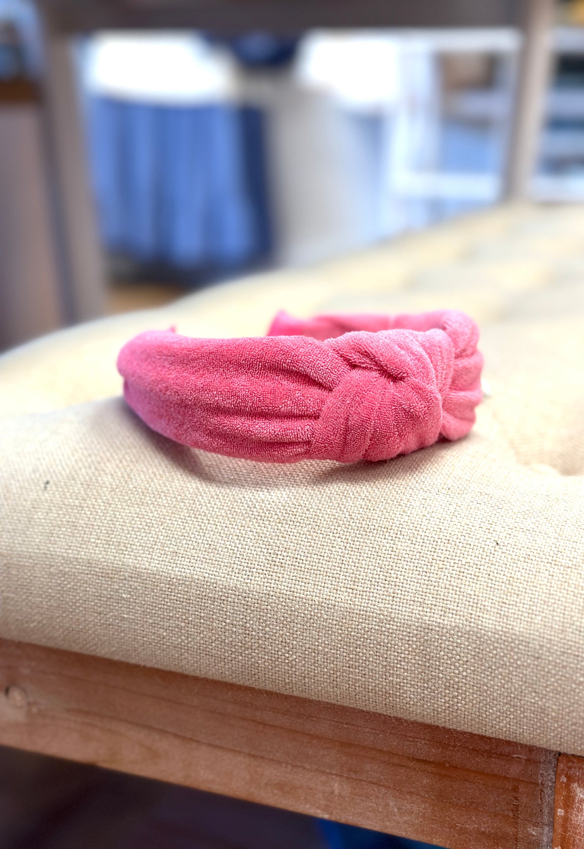 Terry Knot Headband (pink)