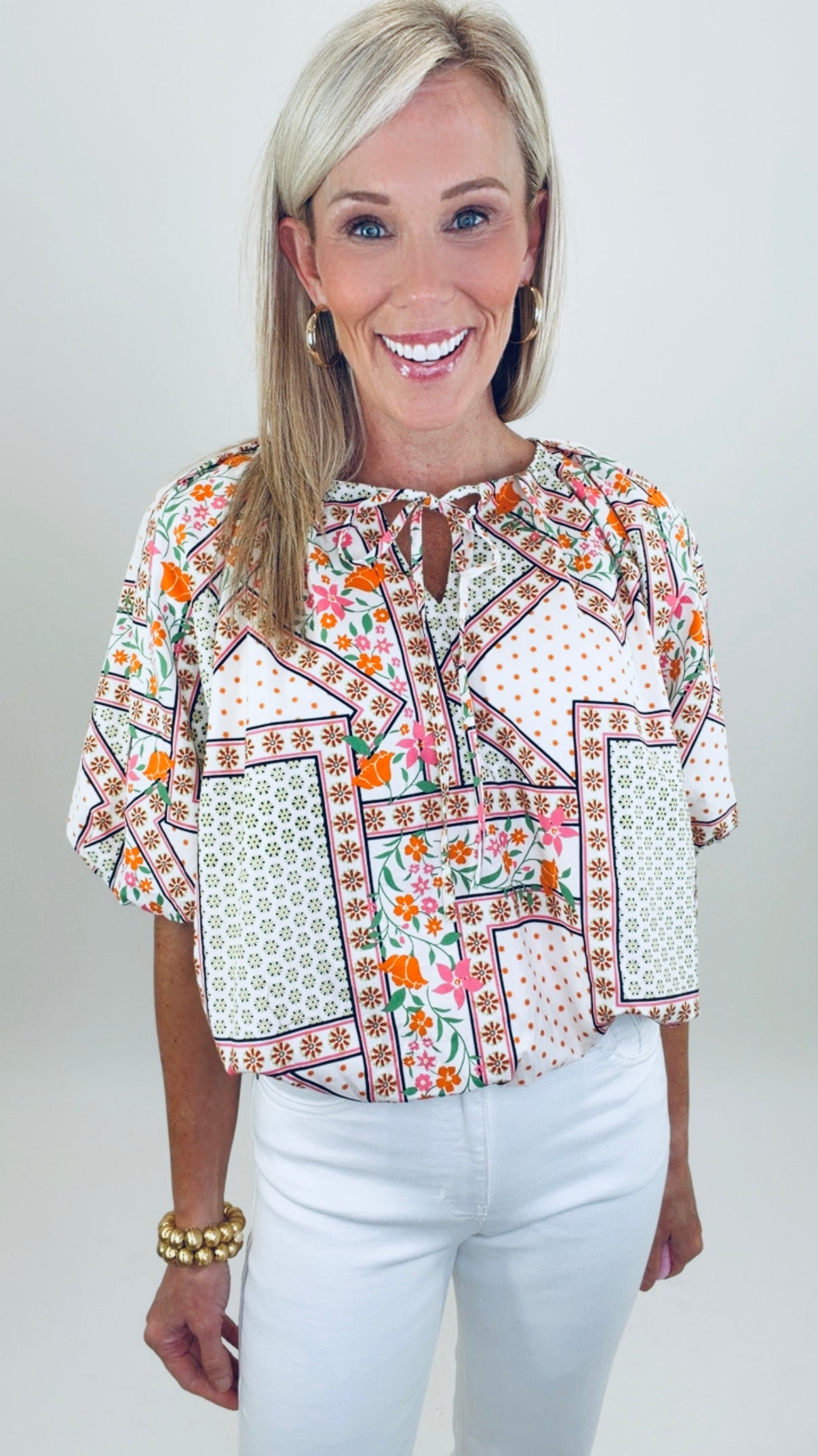 Mosaic Bloom Top