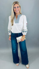 Canyon Bloom Top (ecru)