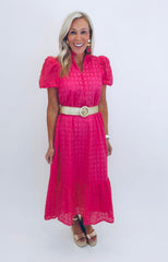 Easy Elegance Dress (hot pink)