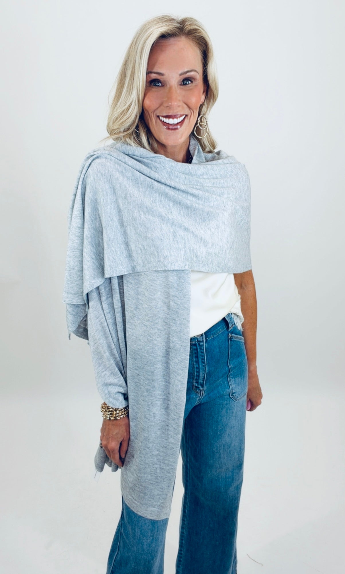 Collins Cashmere Blend Wrap  Description
