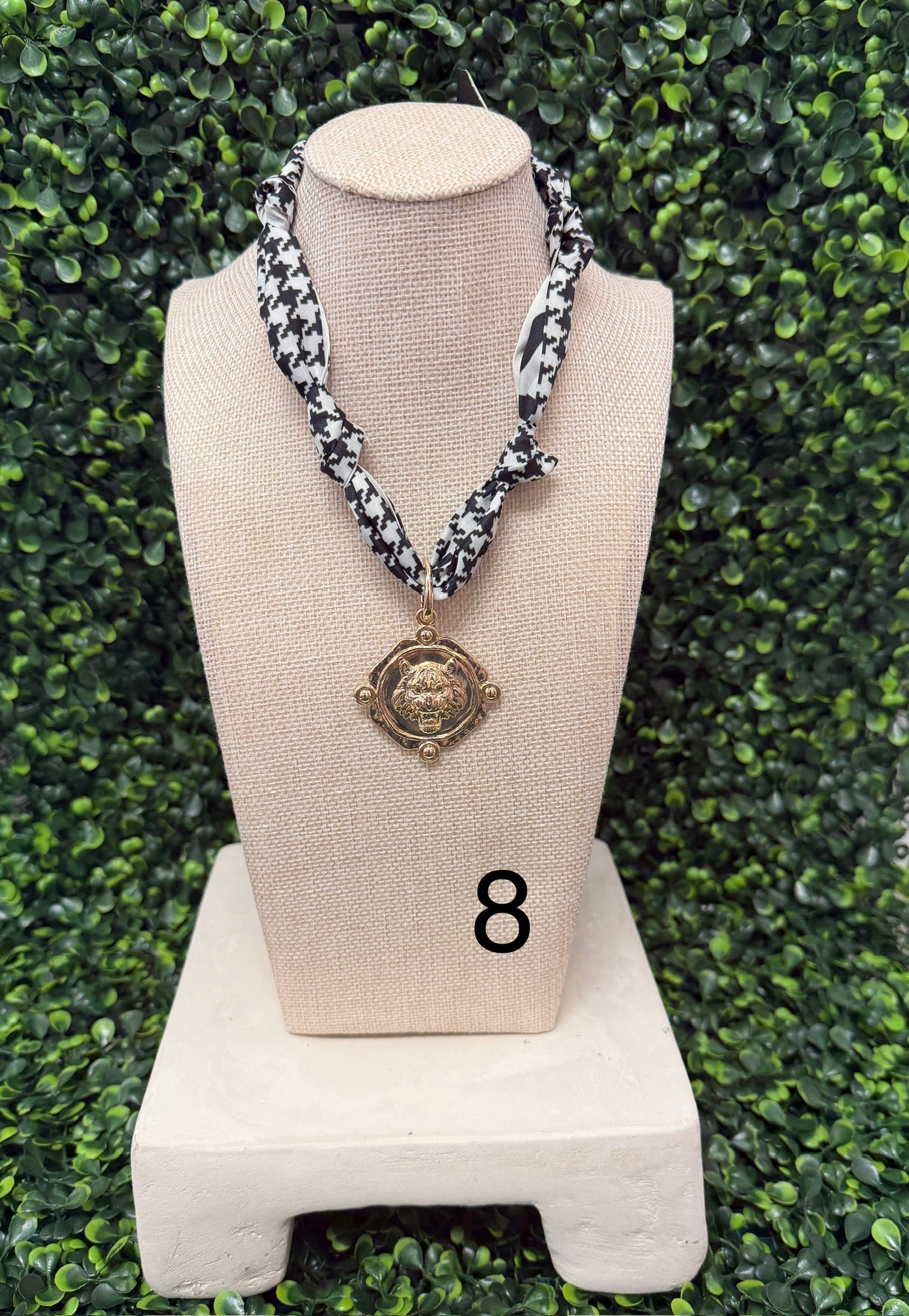 Tiger Time Scarf Necklace
