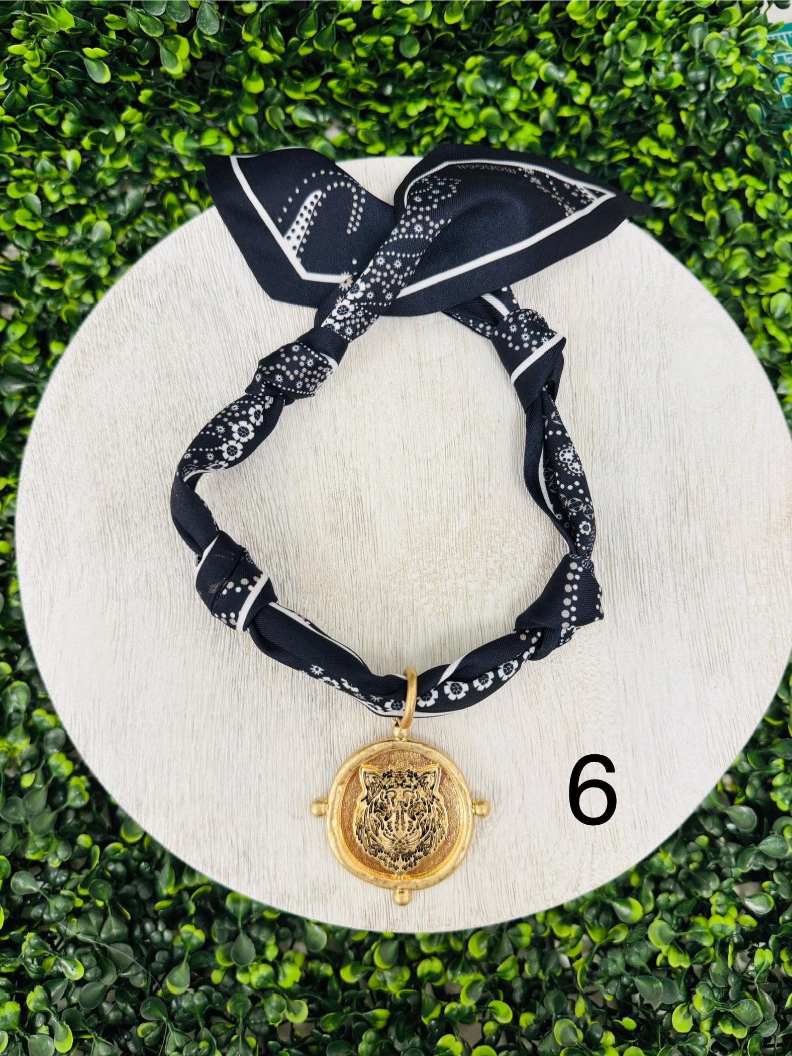 Tiger Time Scarf Necklace