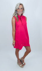 Amalfi Afternoon Dress (hot pink)