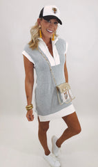 Coastal Zip Shift Dress