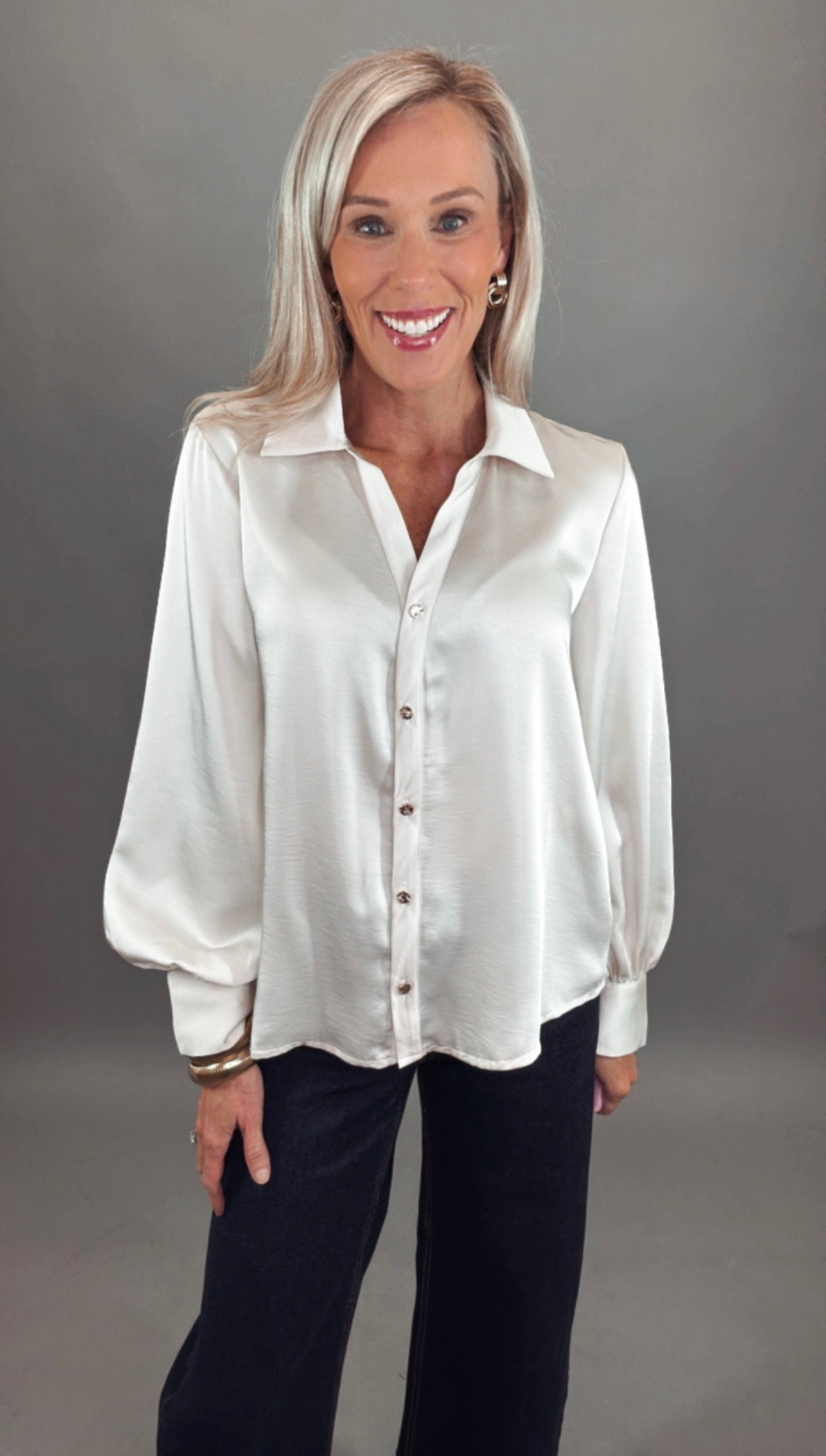 Satin Social Blouse