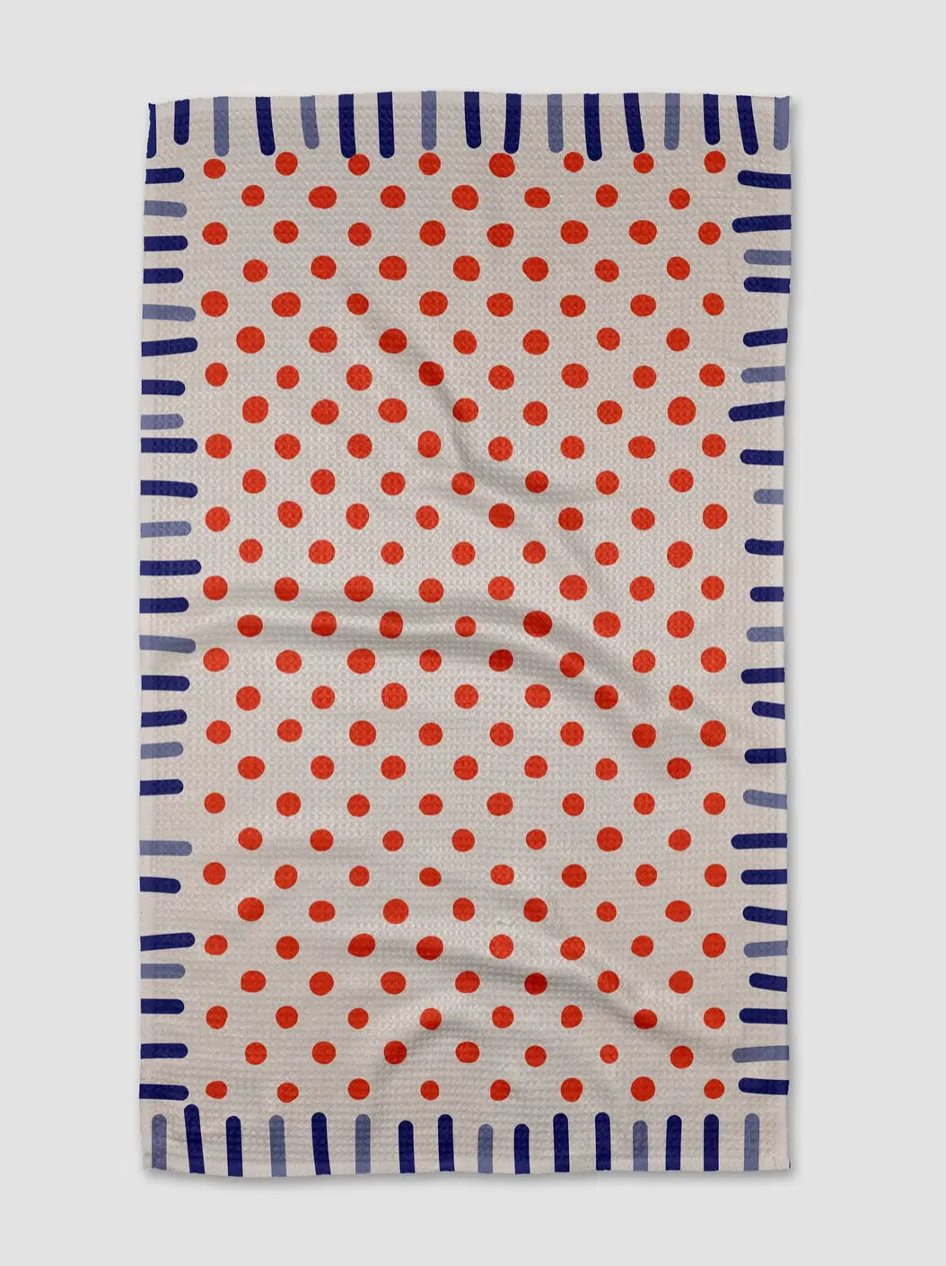 Navy Fringe Tea Towel