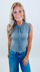 Chic Detail Top (grey)