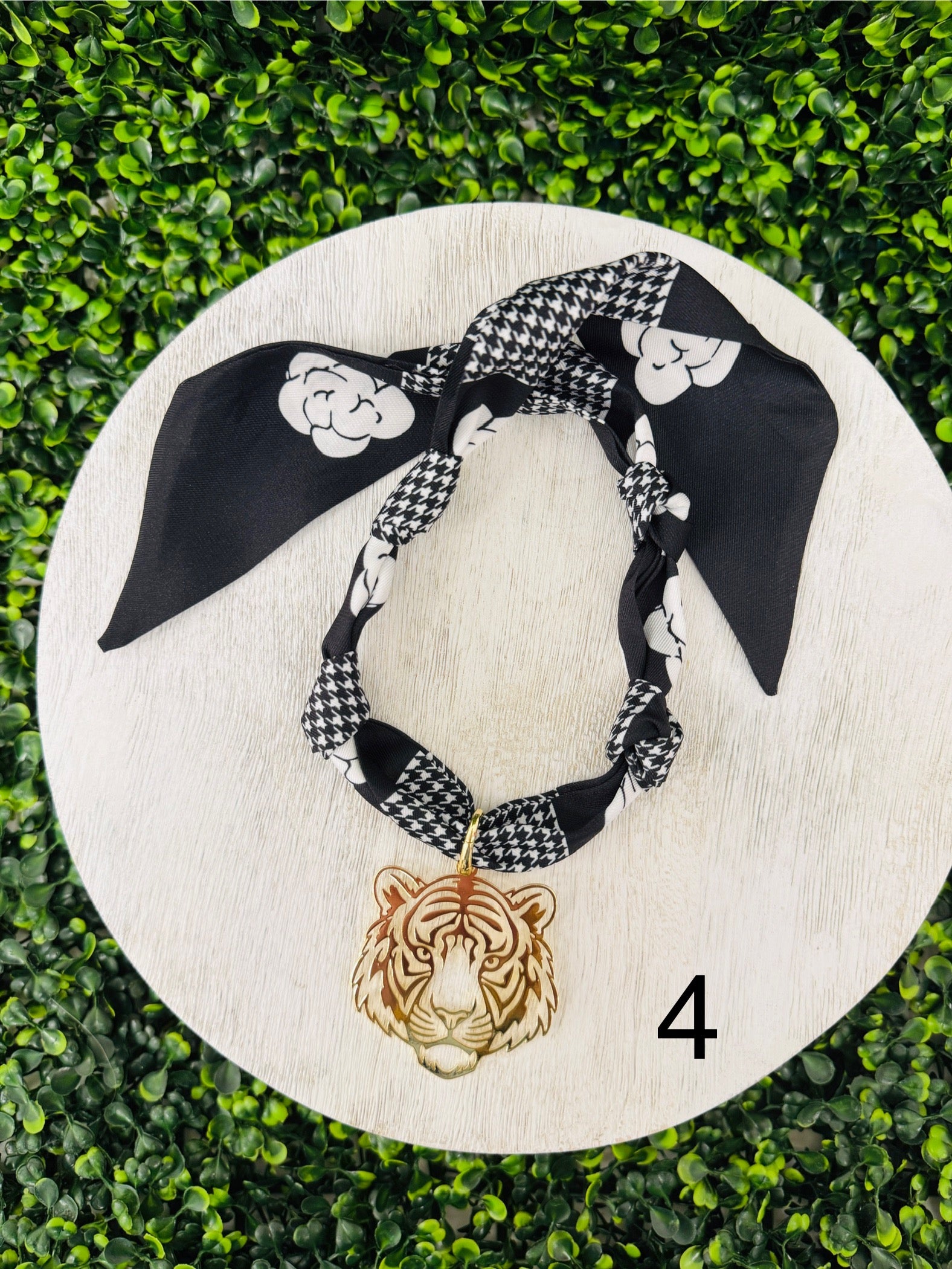 Tiger Time Scarf Necklace