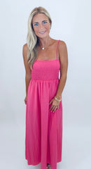 Weekend Wander Dress (hot pink)