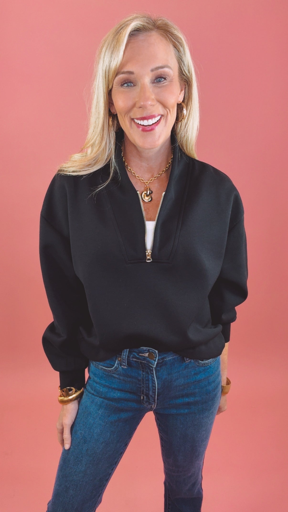 Uptown Half Zip (black)