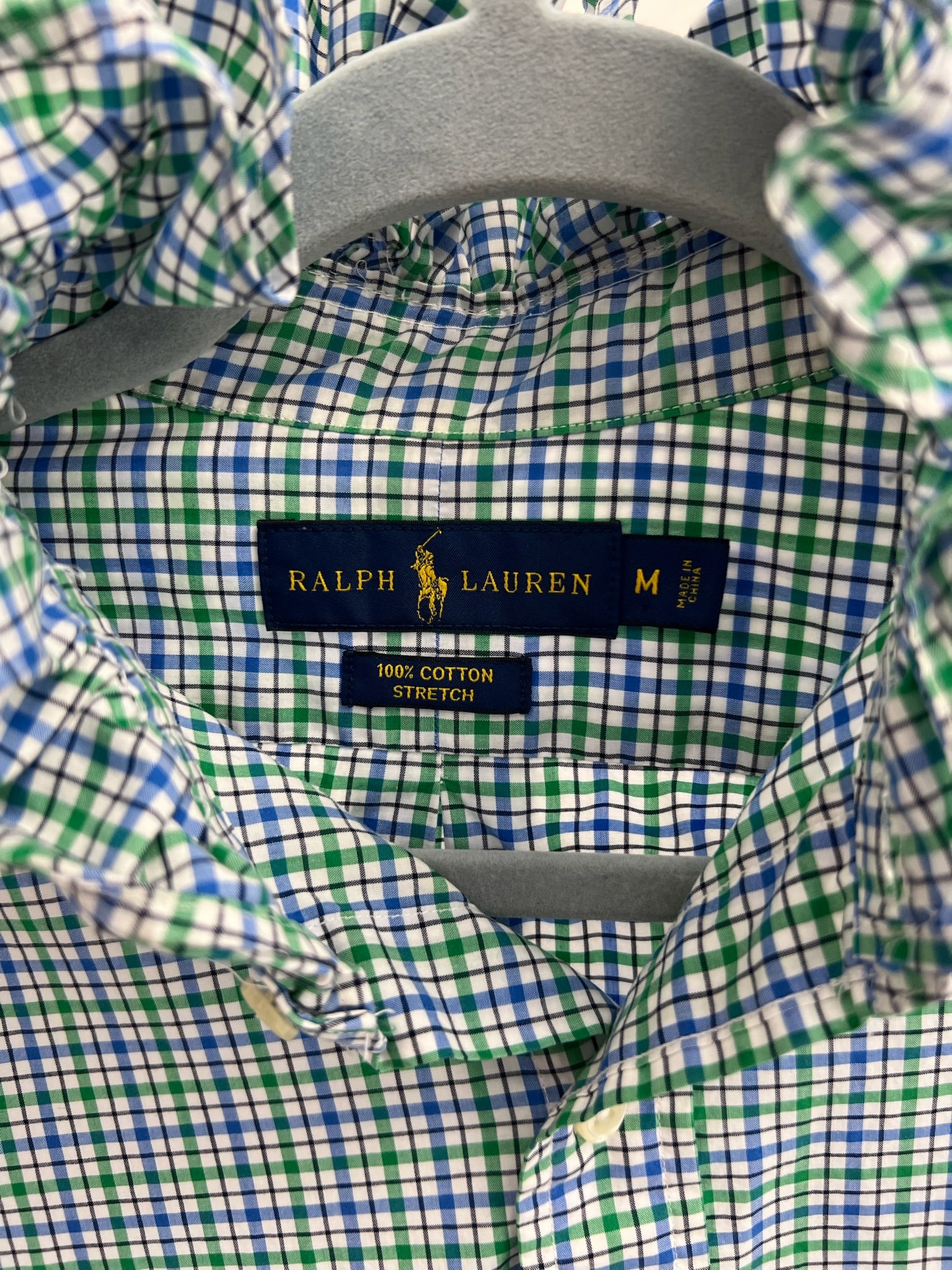 Second Story Shirt (Polo/GreenBlBlk/M)