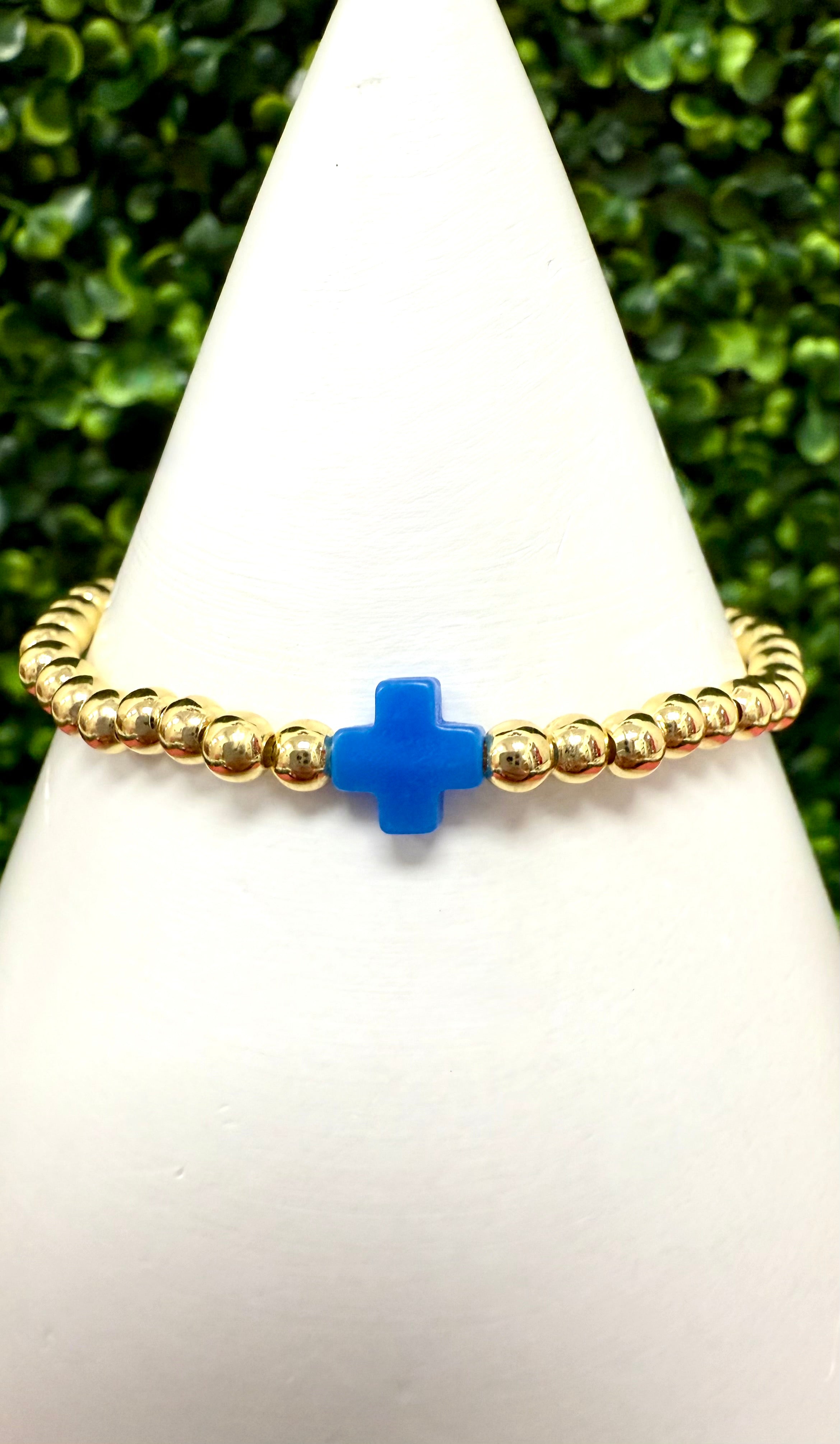 Color Cross Bracelet (Gold Dipped)