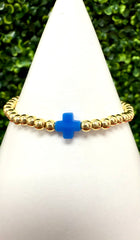 Color Cross Bracelet (Gold Dipped)