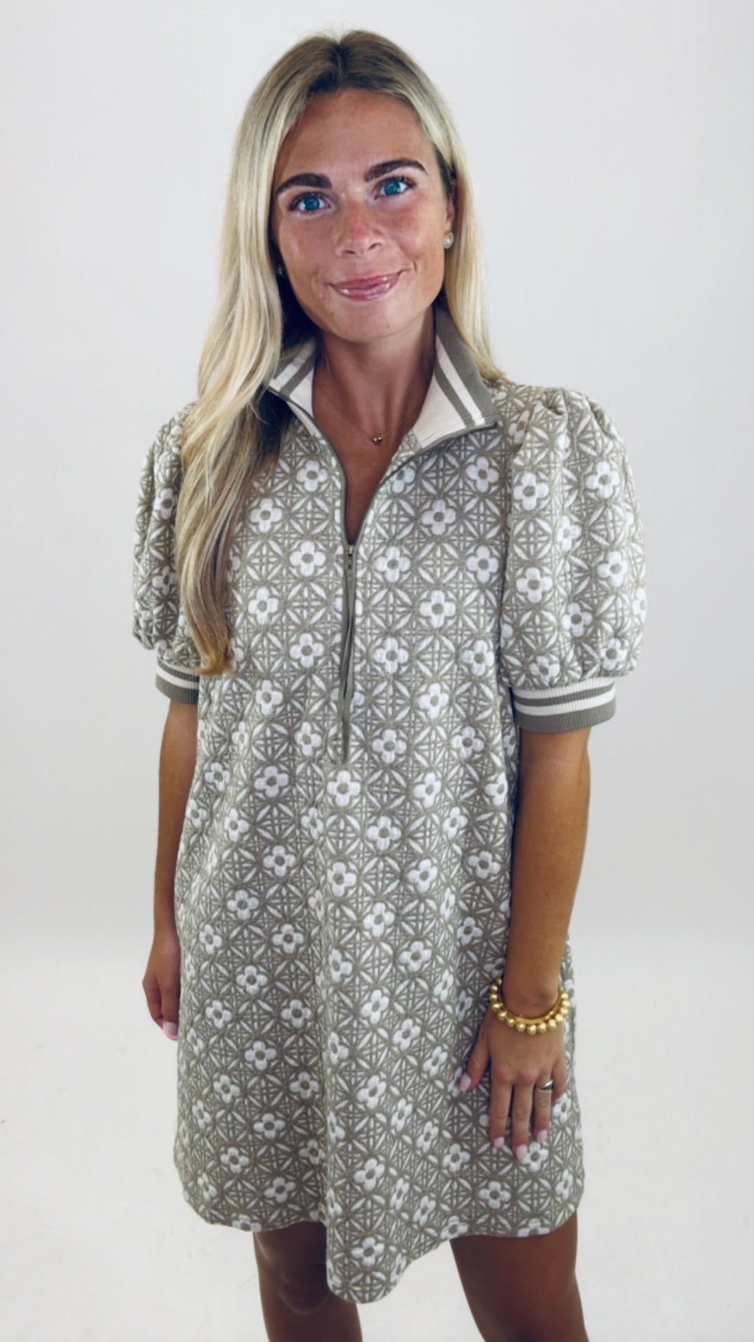 Midtown Bloom Dress (mocha)