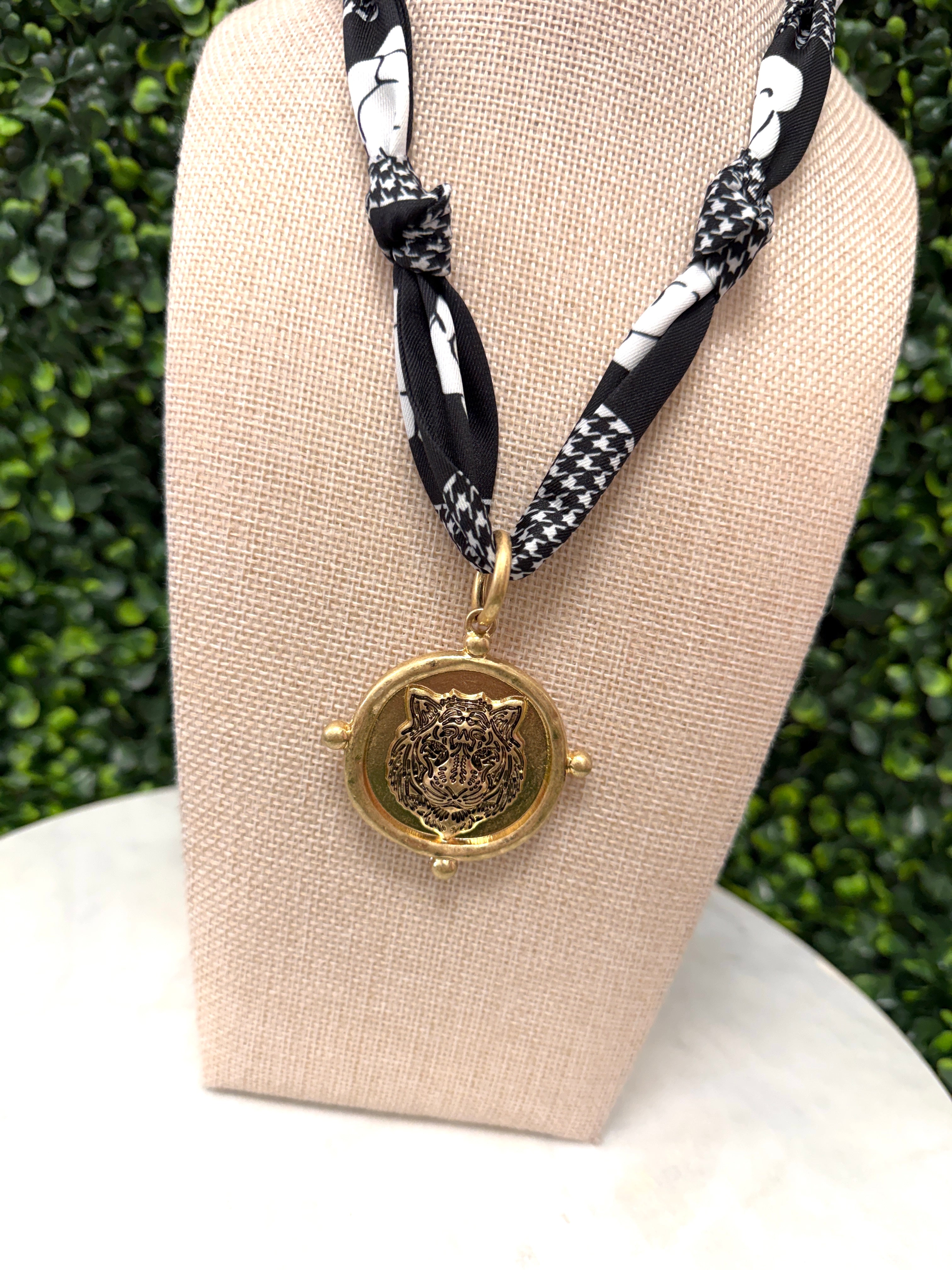 Tiger Time Scarf Necklace