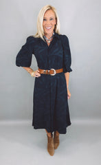 Midnight Botanica Dress